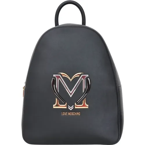 Women's Backpack with Logo , female, Sizes: ONE SIZE - Love Moschino - Modalova