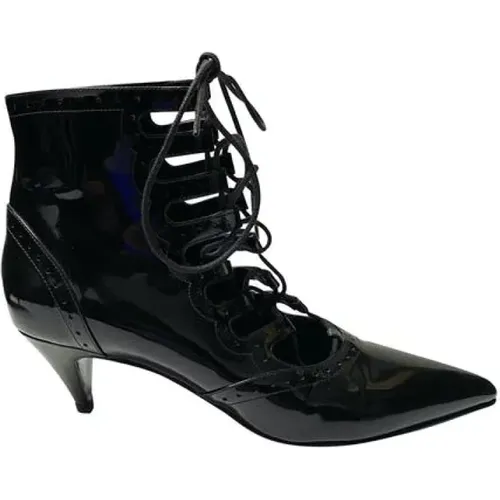 Pre-owned Leather boots , female, Sizes: 4 UK - Saint Laurent Vintage - Modalova