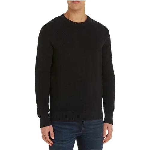 Sweater with Logo Patch , male, Sizes: L, S, XL - Calvin Klein - Modalova