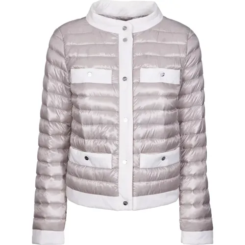 Coats Grey , female, Sizes: XS, L, M - Herno - Modalova