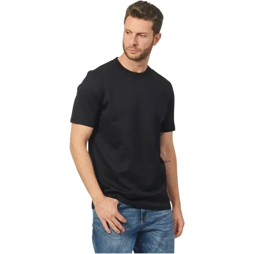 T-shirt Regular Fit Mercerized Cotton , male, Sizes: L - Hugo Boss - Modalova