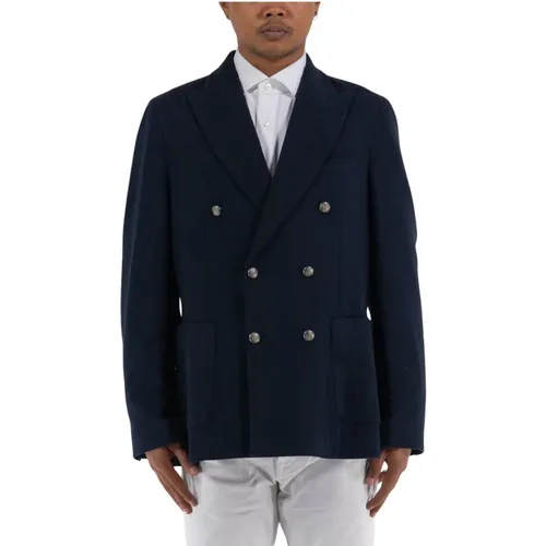Double-Breasted Jacket , male, Sizes: 3XL, L - Circolo 1901 - Modalova