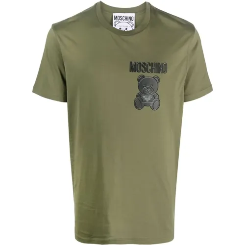 Men`s Stylish T-Shirt , male, Sizes: XS - Moschino - Modalova