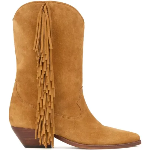 Fringe Western Leather Boots , female, Sizes: 7 UK, 6 UK, 4 UK, 5 UK, 3 UK, 8 UK - Isabel marant - Modalova