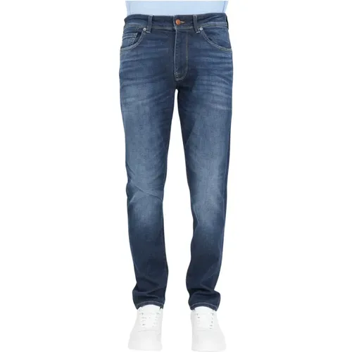 Dunkelblaue Denim Jeans in Regular Fit - Selected Homme - Modalova