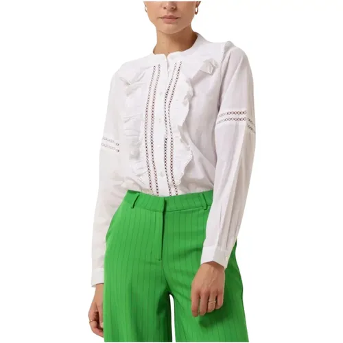 Rikshaw Shirt Bluse Weiß , Damen, Größe: M - Lollys Laundry - Modalova