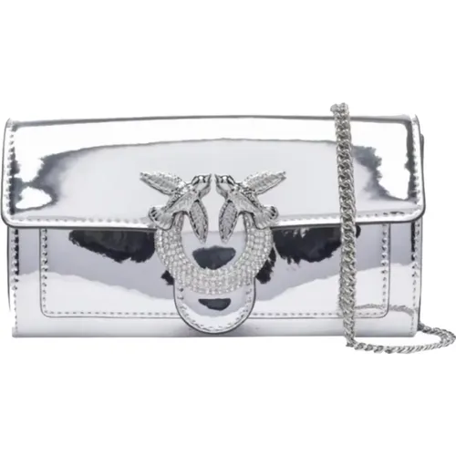 Love Icon Wallet Clutch , female, Sizes: ONE SIZE - pinko - Modalova