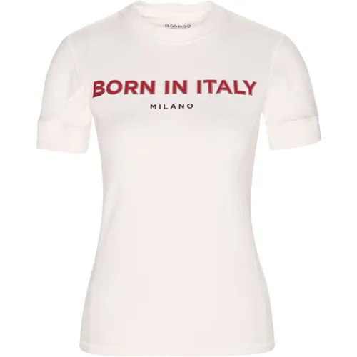 Fiorano Bianco T-Shirt , Damen, Größe: XS - Borgo - Modalova