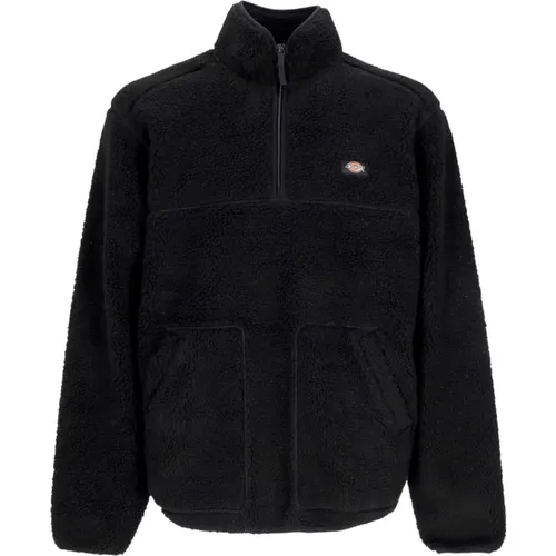 Schwarzer Quarter Zip Sweatshirt , Herren, Größe: L - Dickies - Modalova