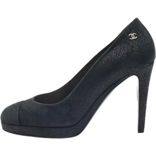 Pre-owned Suede heels , female, Sizes: 5 1/2 UK - Chanel Vintage - Modalova