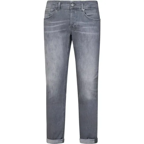 Mens Clothing Jeans Grey Ss24 , male, Sizes: W33 - Dondup - Modalova