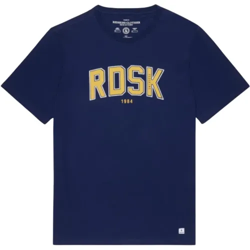 Bedrucktes Logo-T-Shirt - Blau , Herren, Größe: 2XL - Redskins - Modalova