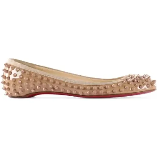 Pre-owned Leather flats , female, Sizes: 5 1/2 UK - Christian Louboutin Pre-owned - Modalova