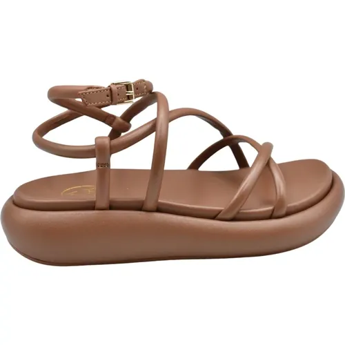 Cinnamon Leather Sandals , female, Sizes: 7 UK, 6 UK, 4 UK - Ash - Modalova