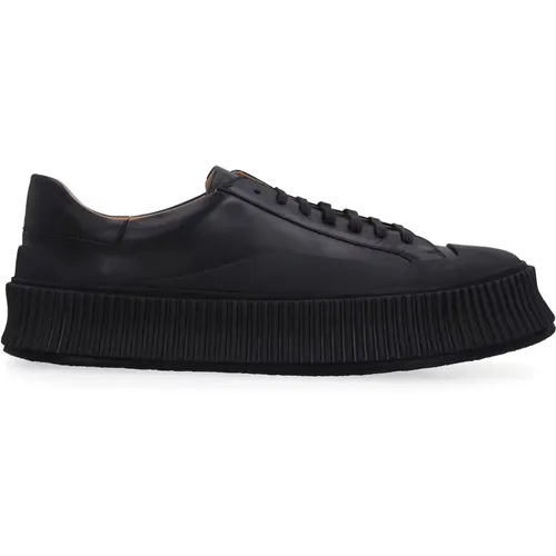 Niedrige Lammleder Sneakers , Herren, Größe: 42 EU - Jil Sander - Modalova