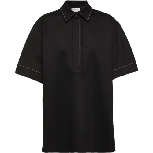 Jersey Polo Shirt , female, Sizes: 2XS, 3XS - Victoria Beckham - Modalova