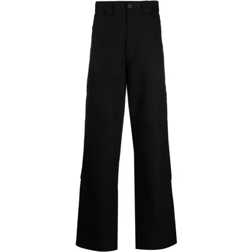 Straight Leg Trousers , male, Sizes: L - Gr10K - Modalova