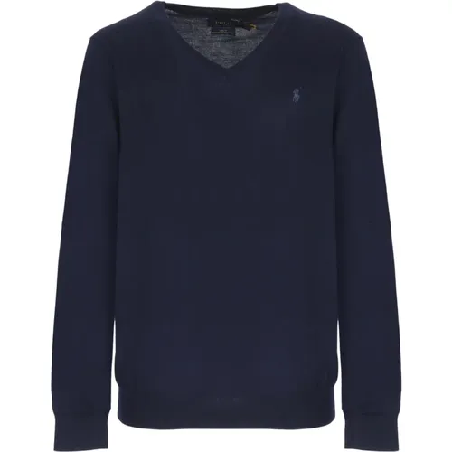 Wool V-Neck Sweater for Men , male, Sizes: S - Ralph Lauren - Modalova
