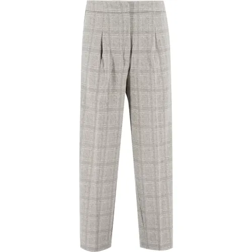 Women`s Trousers Trousers Grey/beige , female, Sizes: M - Le Tricot Perugia - Modalova