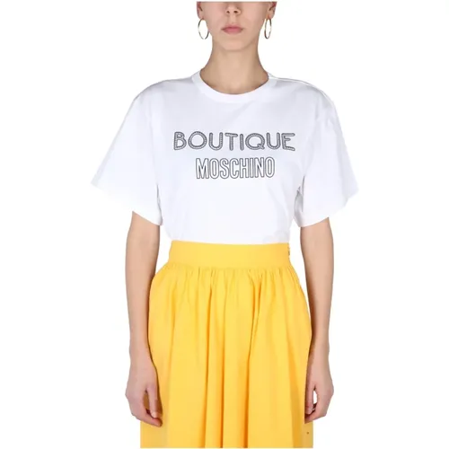 Logo T-Shirt , female, Sizes: XS - Boutique Moschino - Modalova