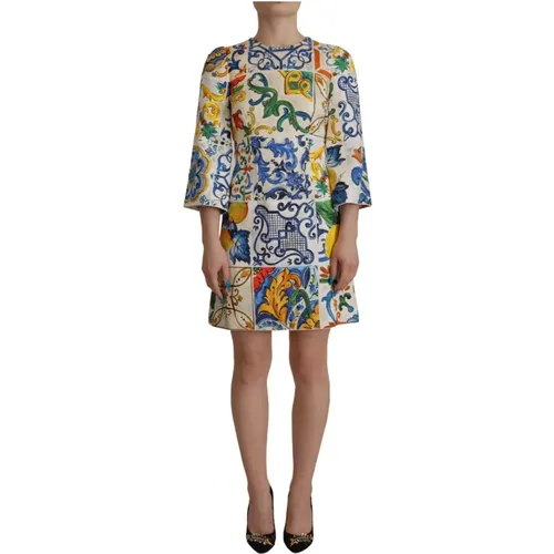 Jacquard Mini Kleid - Dolce & Gabbana - Modalova