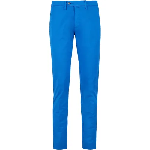 Blaue Chino Lange Hose , Herren, Größe: XL - Gallo - Modalova