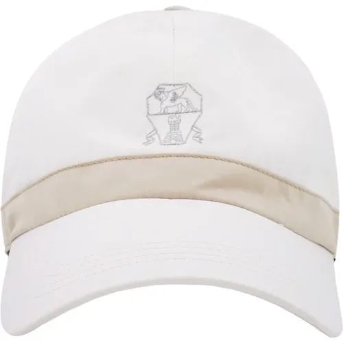 Logo Embroidered Hat , male, Sizes: L - BRUNELLO CUCINELLI - Modalova