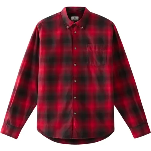 Flannel Shirt , male, Sizes: XL - Woolrich - Modalova