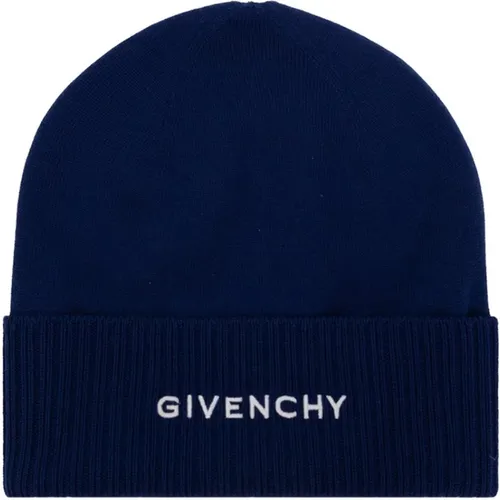 Woll-Logo-Hut mit gerippten Bündchen , unisex, Größe: ONE Size - Givenchy - Modalova