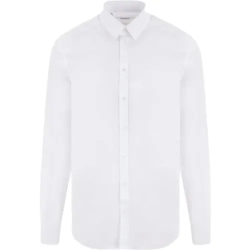 Weiße Formelle Hemd mit Klassischem Kragen und Knopfverschluss,Weiße Slim Fit Italienischer Kragen Hemd - Dolce & Gabbana - Modalova