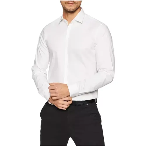 Stretch Slim Hemd , Herren, Größe: XL - Calvin Klein - Modalova