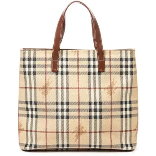 Pre-owned Coated canvas totes , female, Sizes: ONE SIZE - Burberry Vintage - Modalova