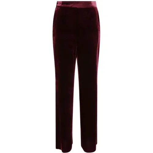 Velvet Trousers Women Straight Leg , female, Sizes: L, M - ETRO - Modalova