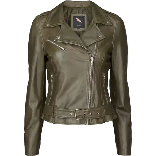 Stylish Biker Jacket 10575 , female, Sizes: S, XS - Btfcph - Modalova