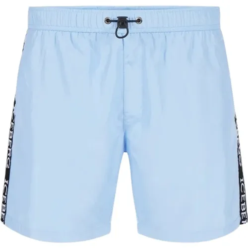 Sky Swimshort with Taping , male, Sizes: XL, M, L, 2XL, S - Iceberg - Modalova