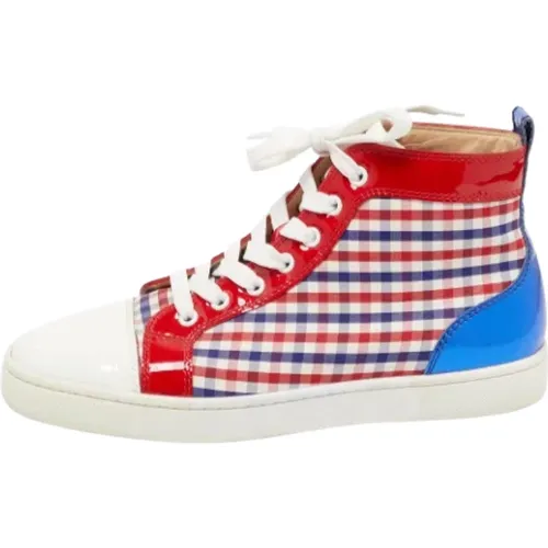 Pre-owned Fabric sneakers , female, Sizes: 7 UK - Christian Louboutin Pre-owned - Modalova