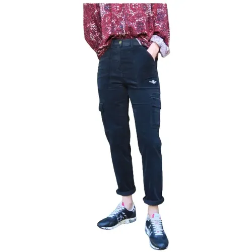 Cargo Velvet Pants - , female, Sizes: S, 2XS, XS - aeronautica militare - Modalova