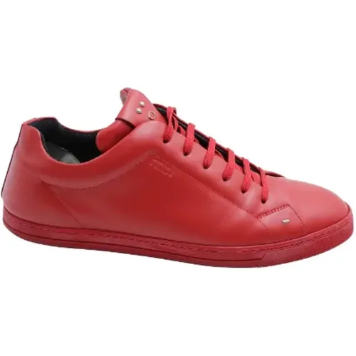 Pre-owned Leather sneakers , male, Sizes: 10 UK - Fendi Vintage - Modalova