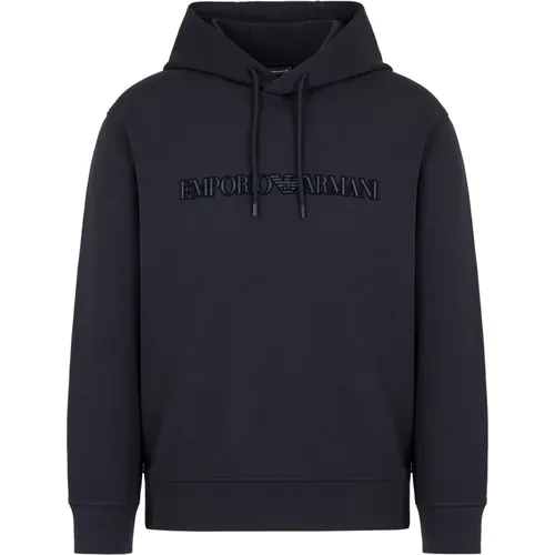 Blaue Pullover Kollektion , Herren, Größe: M - Emporio Armani - Modalova