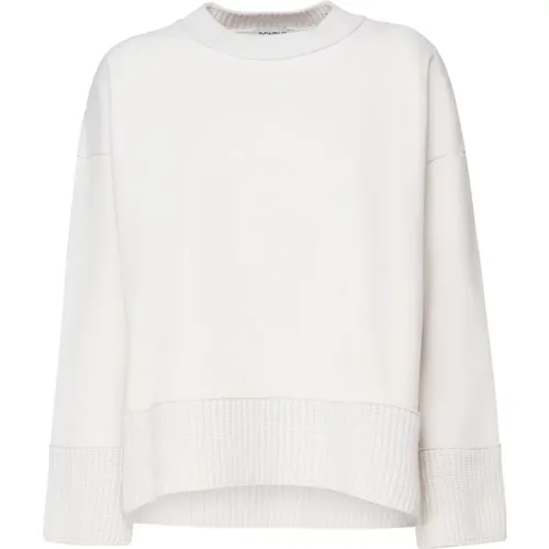 Alabaster Baumwolle Rundhals Pullover - Dondup - Modalova