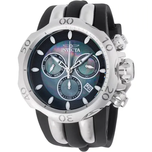 Venom Men's Quartz Watch - Black Dial , male, Sizes: ONE SIZE - Invicta Watches - Modalova