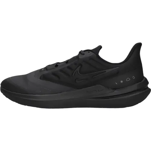 Schwarze Air Winflo Shield Low Sneakers , Herren, Größe: 44 1/2 EU - Nike - Modalova