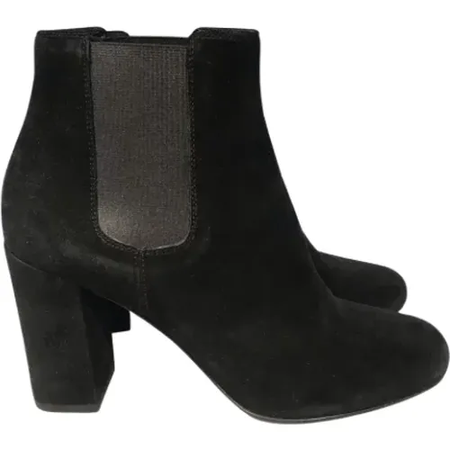Pre-owned Suede boots , female, Sizes: 4 UK - Saint Laurent Vintage - Modalova