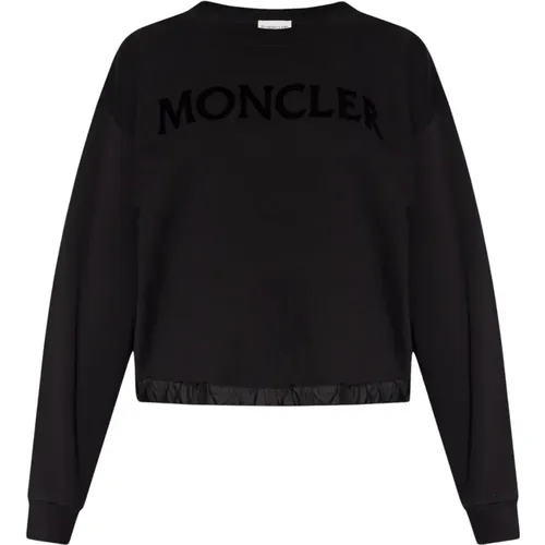 Sweatshirt mit Logo , Damen, Größe: L - Moncler - Modalova