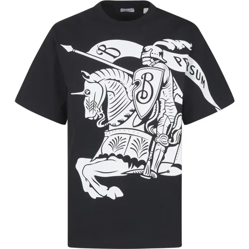 Equestrian Knight T-shirt , male, Sizes: M, XL, S - Burberry - Modalova