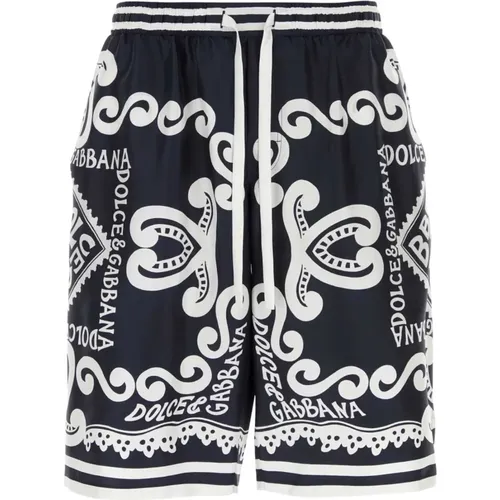 Bedruckte Twill-Bermuda-Shorts - Dolce & Gabbana - Modalova