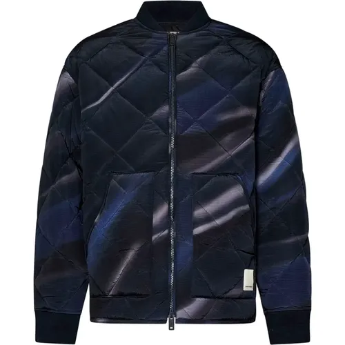 Quilted Bomber Jacket , male, Sizes: L - Emporio Armani - Modalova