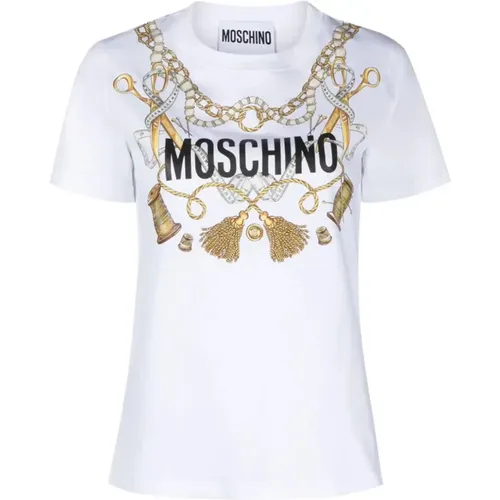 Stilvolle T-Shirt Kollektion , Damen, Größe: XS - Moschino - Modalova