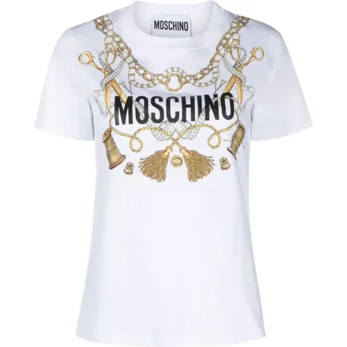 Stilvolle T-Shirt Kollektion - Moschino - Modalova