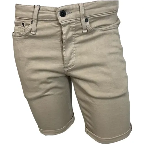 Slim Fit Button-Fly Shorts Stretch Denim , male, Sizes: W34, W30, W32 - Denham - Modalova
